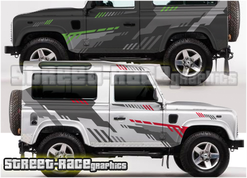 Land Rover Defender 90 large side graphics 009