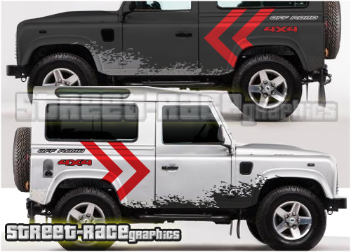 Land Rover Defender 90 large side graphics 010