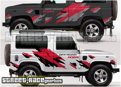 Land Rover Defender 90 large side graphics 012