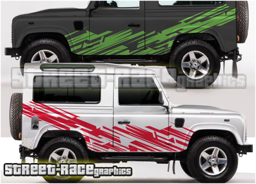 Land Rover Defender 90 large side graphics 016