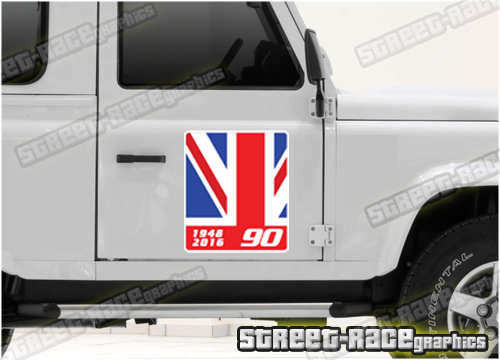 008 Land Rover Defender 90 large sticker