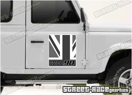 009 Land Rover Defender 90 large sticker