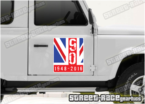 010 Land Rover Defender 90 large sticker
