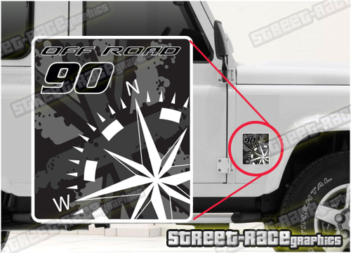 004 Land Rover Defender 90 small sticker