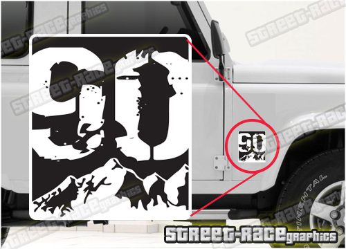 005 Land Rover Defender 90 small sticker