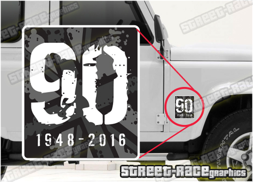 006 Land Rover Defender 90 small sticker