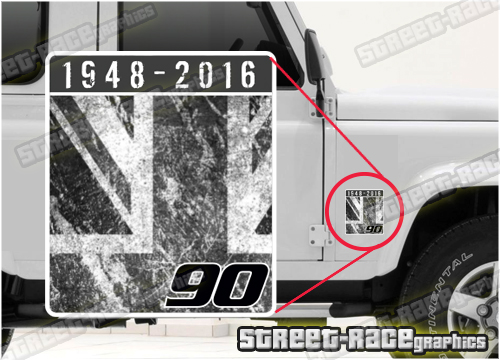 007 Land Rover Defender 90 small sticker