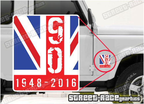 010 Land Rover Defender 90 small sticker