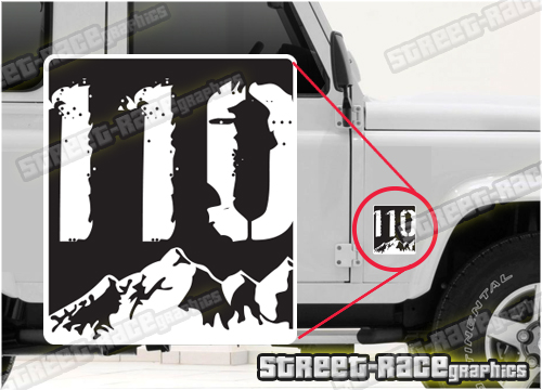 015 Land Rover Defender 110 small sticker
