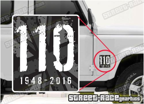 016 Land Rover Defender 110 small sticker