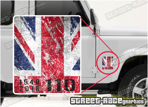 020 Land Rover Defender 110 small sticker