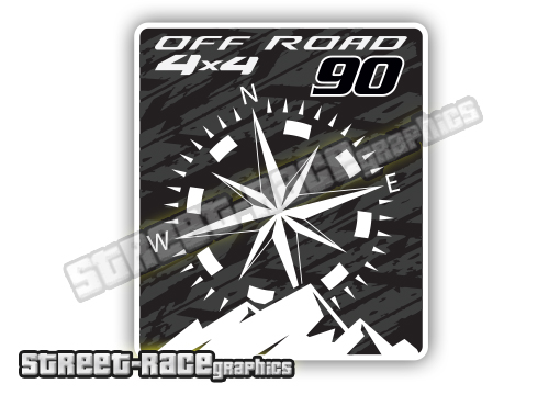 002 Land Rover Defender 90 large sticker - Image 2
