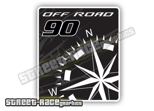 003 Land Rover Defender 90 large sticker - Image 2