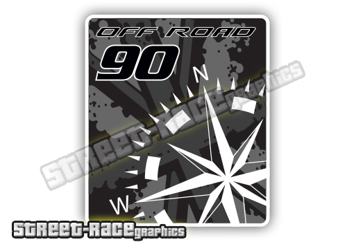 004 Land Rover Defender 90 large sticker - Image 2