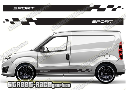Fiat Doblo racing stripes 001