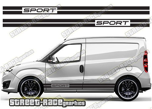 Fiat Doblo racing stripes 002