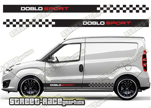 Fiat Doblo racing stripes 003