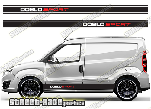 Fiat Doblo racing stripes 004