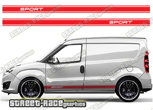 Fiat Doblo racing stripes 005