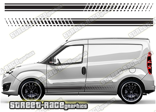 Fiat Doblo racing stripes 007