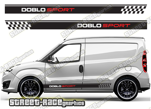 Fiat Doblo racing stripes 010