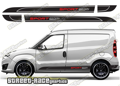 Fiat Doblo racing stripes 012