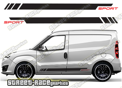 Fiat Doblo racing stripes 013