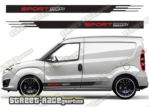 Fiat Doblo racing stripes 015