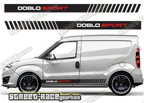 Fiat Doblo racing stripes 017