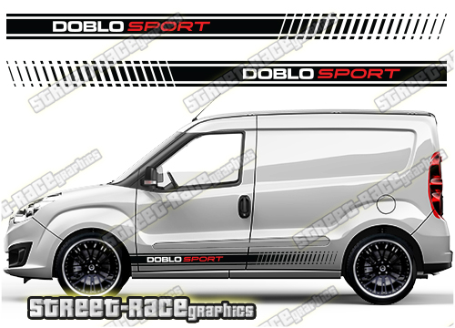 Fiat Doblo racing stripes 018
