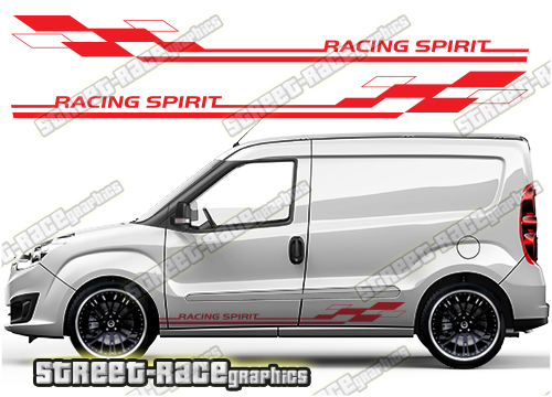 Fiat Doblo racing stripes 025