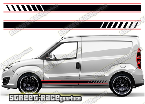 Fiat Doblo racing stripes 026