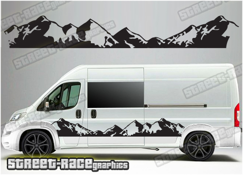 Ducato - Relay - Boxer camper van graphics 042 - Mountain Adventure edition