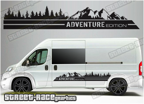Ducato - Relay - Boxer camper van graphics 044 - Mountain Adventure edition