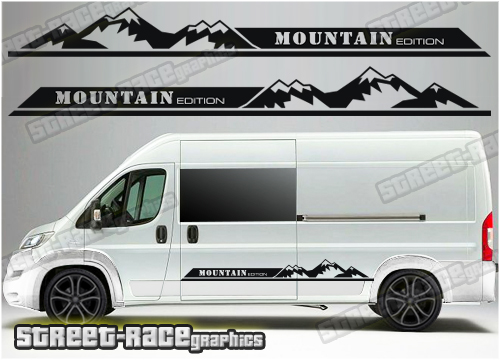 Ducato - Relay - Boxer camper van graphics 045 - Mountain Adventure edition