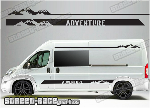 Ducato - Relay - Boxer camper van graphics 046 - Mountain Adventure edition