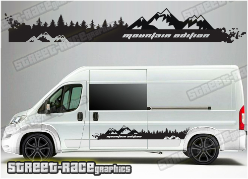 Ducato - Relay - Boxer camper van graphics 047 - Mountain Adventure edition
