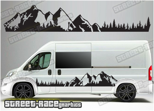 Ducato - Relay - Boxer camper van graphics 048 - Mountain Adventure edition