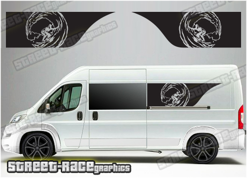 Ducato - Relay - Boxer camper van graphics 052 Surf van