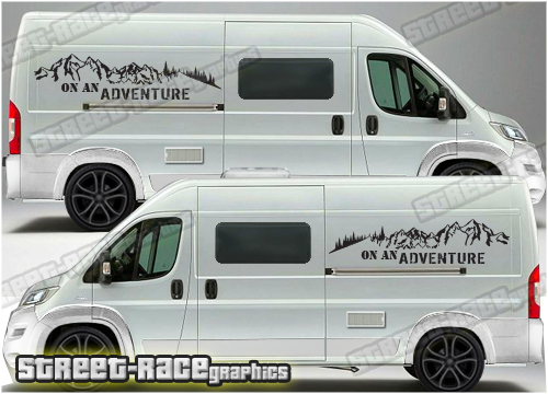 Ducato - Relay - Boxer camper van graphics 059 - On an ADVENTURE