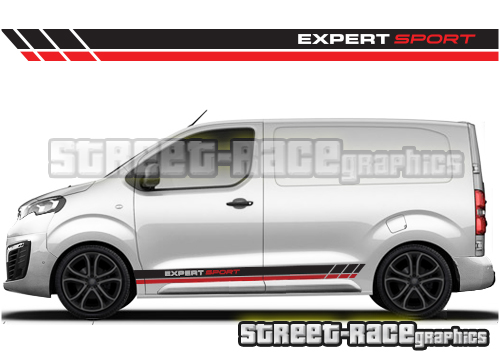 Peugeot Expert racing stripes 008 - SPORT