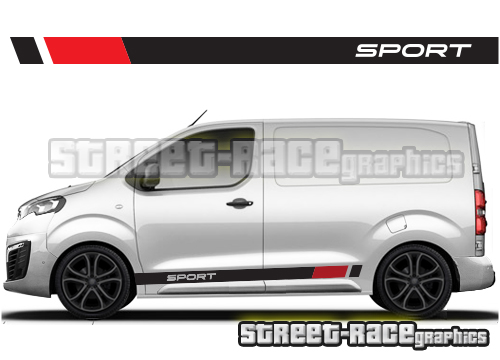 Peugeot Expert racing stripes 010 - SPORT
