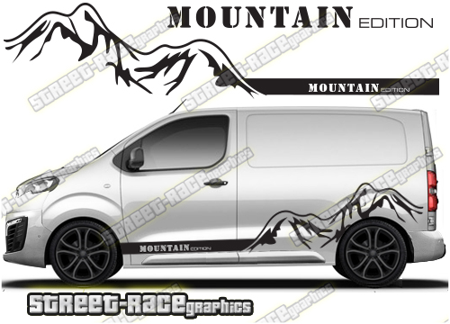 Peugeot Expert side graphics 037 - MOUNTAIN EDITION