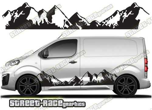 Peugeot Expert side graphics 038 - MOUNTAIN EDITION