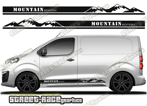 Peugeot Expert side graphics 041 - MOUNTAIN EDITION
