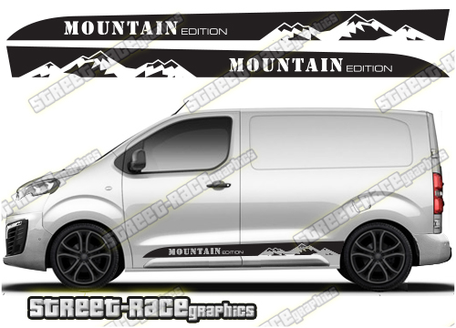 Peugeot Expert side graphics 042 - MOUNTAIN EDITION