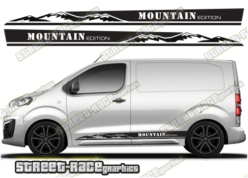 Peugeot Expert side graphics 043 - MOUNTAIN EDITION