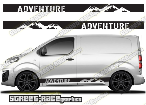 Toyota ProAce side graphics 046 - ADVENTURE EDITION