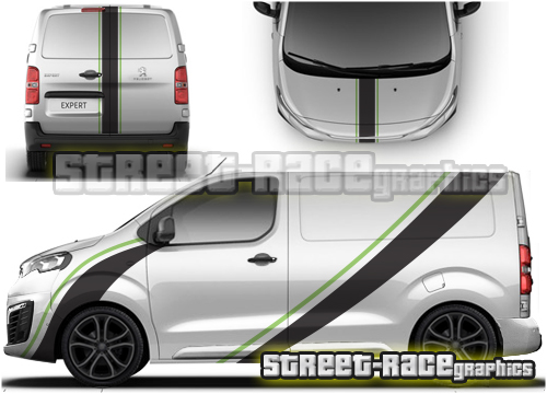 Peugeot Expert FULL racing stripes 009