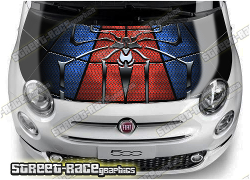 Fiat 500 bonnet/hood wrap 130